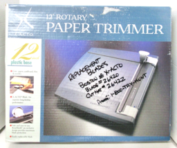 X-ACTO Rotary  Slide Trimmer Cutter Craft 12" Inches &amp; Centimeters #26432 - $14.24