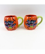 TWO New Disney Parks 2024 Stitch Happy Halloween Orange Pumpkin Coffee M... - $48.24 CAD