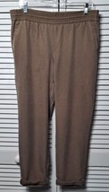 Chicos Brown Stretch Pull On Pants Size 0 Relaxed Elastic Waist 4 Pocket... - $7.69