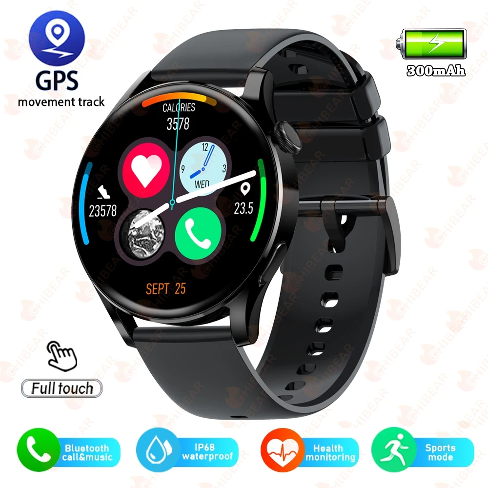 For Huawei xiaomi GT3 Pro Smart Watch Mens Sports Heart Rate IP68 Waterproof Blu