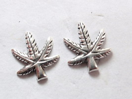 Marijuana Stud Earrings 925 Sterling Silver Corona Sun Jewelry grass pot ganja - £3.24 GBP