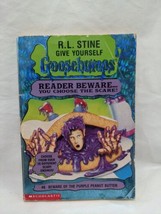 Goosebumps #6 Beware Of The Purple Peanut Butter R. L. Stine 1st Edition Book - £23.73 GBP