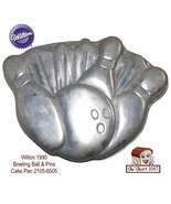 Wilton 1990 Bowling Ball &amp; Pins Vintage Cake Pan Mold 2105-6505 - Party ... - £11.69 GBP