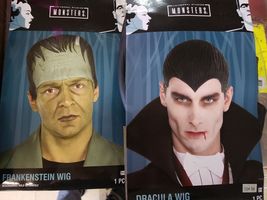 Universal Studios The Monsters Frankenstein or Dracula Wig Halloween costumes - £10.38 GBP