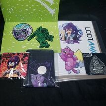 Yume Lot Wallet Planchette Charm Metal Pin Stickers Patch Set Loot Crate... - $25.11 CAD