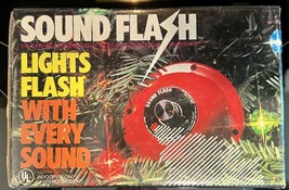 1984 Sound Flash! Christmas Tree Lights Flash With Every Sound! w/ Box -NOS - £15.21 GBP