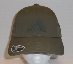 Adidas Men&#39;s Gameday 4 Stretch Fit Baseball Hat Cap Small Medium Olive G... - £19.62 GBP