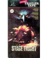 10/87 Trailer Tape - VHS - &quot;Stage Fright&quot; + 2 Others  - Open, Pre-owned - £54.90 GBP