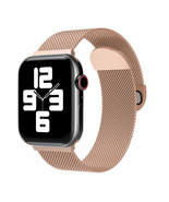 Rose Gold Milano Magnetic Stainless Steel Apple Watch Band 42MM / 44MM /... - £18.13 GBP