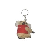 I Love Australia Koala Bear Plush Souvenir Clip Vintage 1980&#39;s Red Keychain - $168.30 MXN
