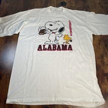 Vintage 1965 Schulz Peanuts Snoopy Cheers Alabama All  T-shirt Size 3XL - £77.77 GBP