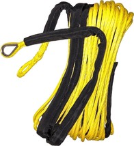 OPEN TRAIL Synthetic Winch Rope 1/4&quot;&quot; Diameter X 50 ft. Yellow - £106.90 GBP