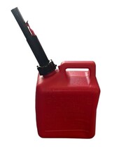 Midwest Can 1 Gallon Gasoline Fuel Can w/ Quick Flow Spout FlameShield Red image 5