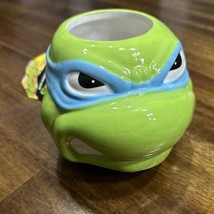 Teenage Mutant Ninja Turtles Leonardo 24 oz Coffee Mug Cup TMNT Leo Nickelodeon - £11.95 GBP