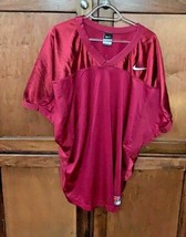 New Nike Mens Sz 3XL Maroon Jersey Football Short Sleeve Shirt Top Vented - £22.48 GBP