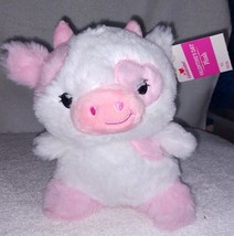 Plush Mini Pink and White Pig Plush 6&quot; NWT - £6.93 GBP
