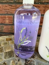 Set 2 Crabtree &amp; Evelyn Lavender Bath &amp; Shower + Body Lotion Jumbo 16.9 Oz New - $37.05