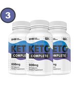 3 Bottles Keto Complete Diet Pills 800mg BHB Exogenous Fat Burner Weight... - £51.88 GBP