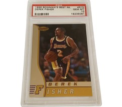 Derek Fisher Rookie Card RC 1996 Lakers Bowmans Best PSA 10 R15 championship vtg - £388.87 GBP