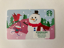 Starbucks Gift Card Christmas 2022 Snowman USA Paper Empty Collectible New - £3.98 GBP