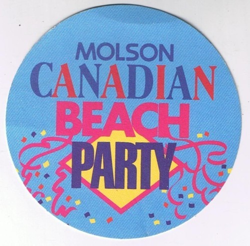 Beer Coaster Molson Canadian Beach Party - $0.70