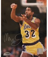 MAGIC JOHNSON SIGNED AUTOGRAPHED  8x10 NBA PHOTO LAKERS HOF COA - $279.00