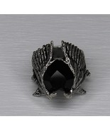 Blackheart Ring Size 11 Alchemy Gothic English Pewter Vintage 2002 - $56.09