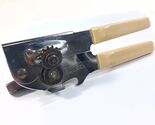 Vintage SWING-A-WAY Manual Can &amp; bottle Opener cream Soft Handle #1 swin... - $14.00