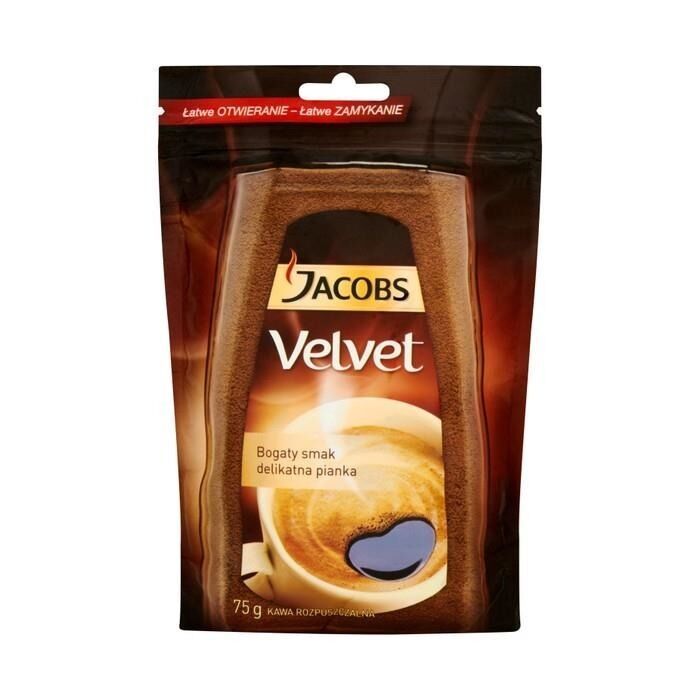 Jacobs VELVET Instant Coffee - 2 X 75g -refill POUCH -FREE SHIPPING - £13.22 GBP