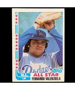 1982 Topps #345 Fernando Valenzuela AS All Star NL LOS ANGELES DODGERS -... - $1.89 CAD