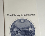 Vintage Library Of Congress Brochure Washington DC BR14 - $8.90