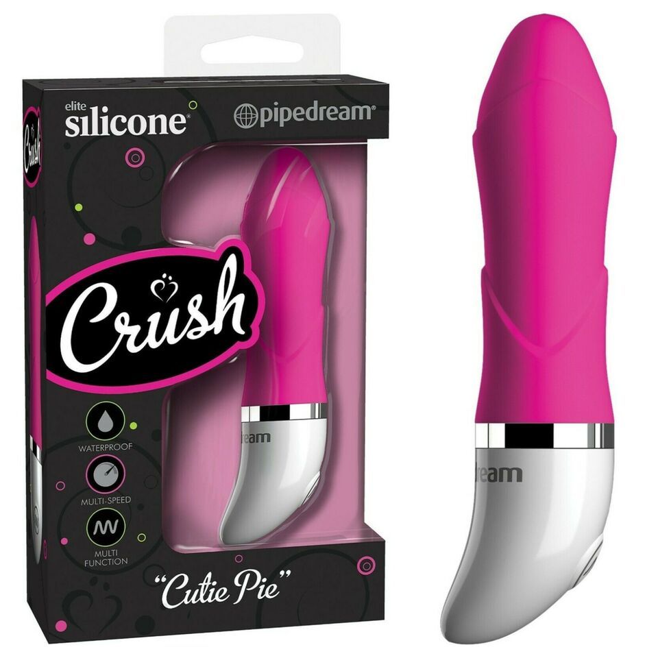 CRUSH WATERPROOF SMOOTH SILICONE MULTI SPEED CLIT G VIBE CUTIE PIE - $18.61