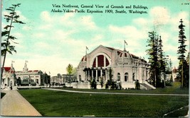 Vtg Postcard 1909 Alaska-Yukon Exposition- Vista Northwest General View T14 - £7.07 GBP