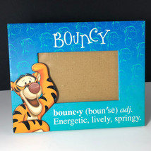 Walt Disney Tigger Picture Frame Bouncy Winnie Pooh 8X7 Green Blue Photo Springy - £11.83 GBP