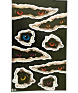 Creepy Scary Spooky EVIL EYE WINDOW CLING Halloween Horror Prop Party De... - $52.71 MXN