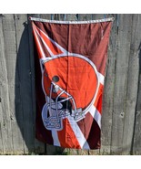 Cleveland Browns Helmet 34&quot; x 59&quot; Full-Size Flag Emerson USA NFL Football - $19.79