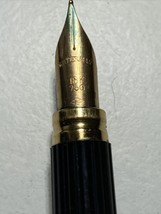 Waterman Executive Fountain Pen Black Tortoise & Gold Trim 18K 750 Gold Fine Nib - $148.45
