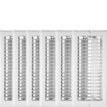 Continental Industries Mobile Home White Floor Registers 4 X 8 (6 Pack) - $59.95