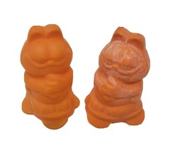 2 Vintage Orange Garfield Rubber Thumb Sucker Covers Amurol Thumb Candy Lollipop - £36.61 GBP