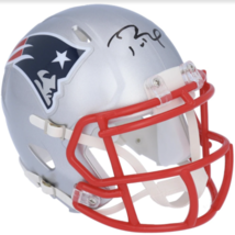 Tom Brady Autographed New England Patriots Mini Speed Helmet Fanatics - £1,376.61 GBP