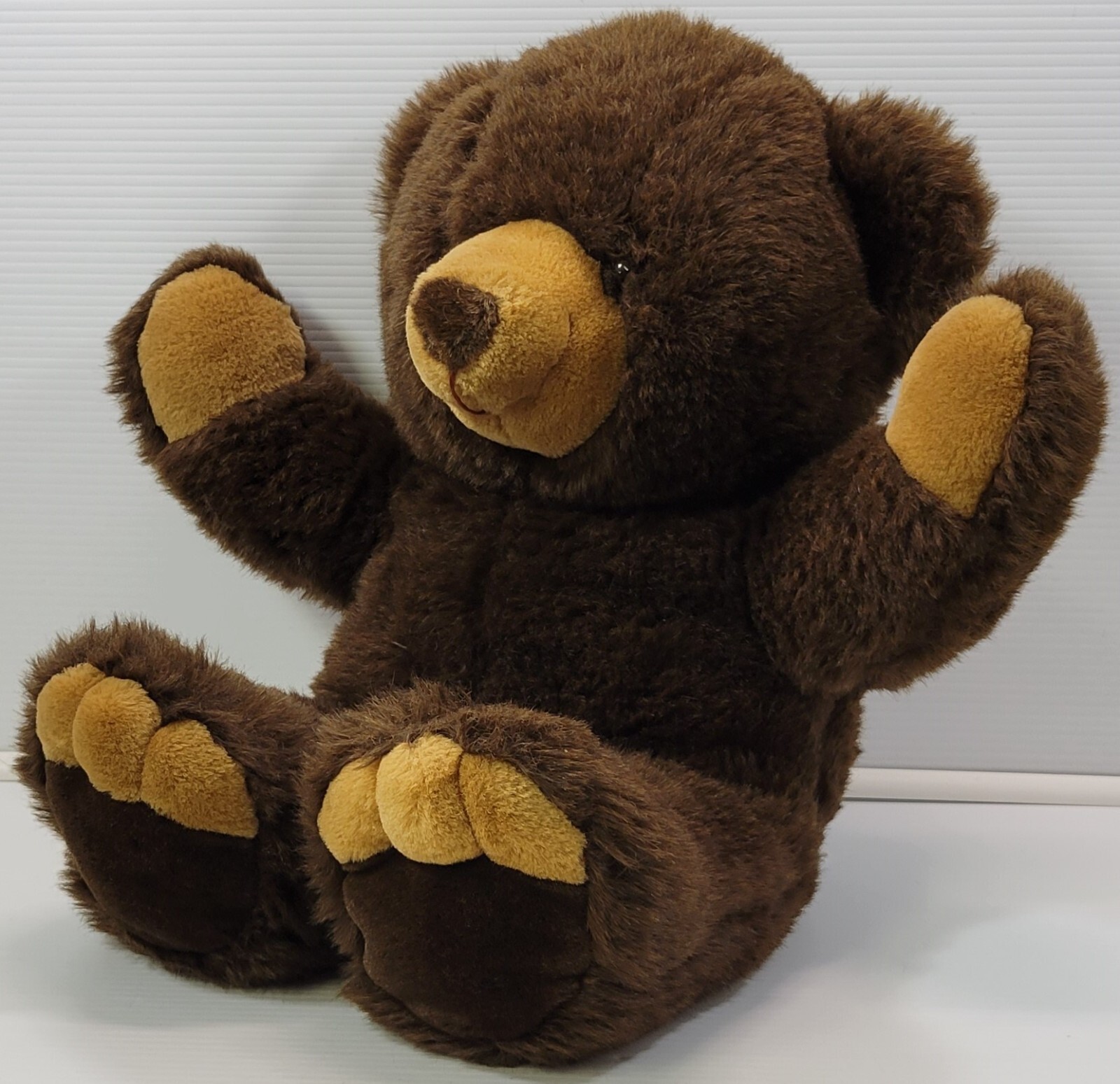 BG) Vintage JC Penney Collection Dark Brown Teddy Bear Plush Stuffed 23" Item image 4