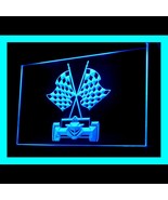 230106B Auto Racing Checkered Flag Formula Pit Road Exciting Top LED Lig... - $21.99