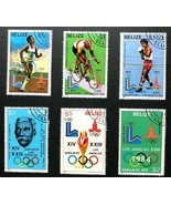 Belize #555-60 Los Angeles Olympics 1984 - used - £6.29 GBP