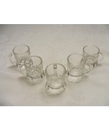 Vintage Lot of 5 Federal Miniature Beer Mug Shot Glasses 1-d - $29.69