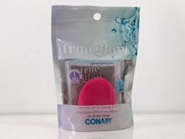 Conair True Glow Disposable Mini Facial Brush Battery Operated 120 Uses Pink - £12.50 GBP