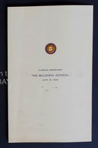 1933 antique BALDWIN SCHOOL bryn mawr GRADUATION EXERCISES class HUNTER ... - £50.56 GBP