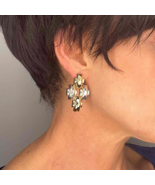 1980s Handmade Geometric Sterling Silver Drop Earrings OFFeR! - $8,135.46 MXN