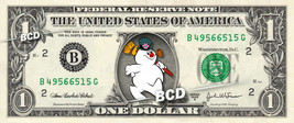 Frosty The Snowman Christmas On A Real Dollar Bill Cash Money Collectible Bank - £3.51 GBP