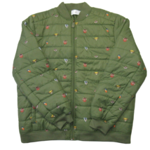 NWT Disney Adult The Lion King  Quilted Jacket in Green Puffer Bomber XL - £51.71 GBP