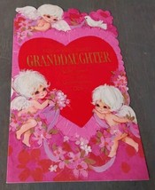 Vintage Laurel Greeting Card Valentines Day Granddaughter No Envelope - $12.20